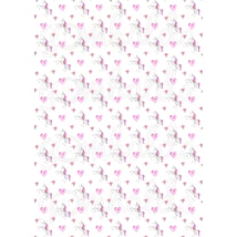 Mintás barkácsfilc - csillogó unikornisok - unik és szívek Mintás barkácsfilc - csillogó unikornisok - unik és szívek