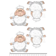 Mintás barkácsfilc - cuki állatok - kivágható bárányok - 2 pár Mintás barkácsfilc - cuki állatok - kivágható bárányok - 2 pár