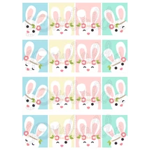 Mintás barkácsfilc - cuki nyuszis kártyák