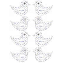 Mintás barkácsfilc - kivágható madarak levendulás Mintás barkácsfilc - kivágható madarak levendulás