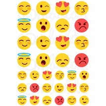 Mintás barkácsfilc - emoticons Mintás barkácsfilc - emoticons