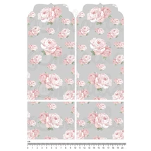 Mintás barkácsfilc - evőeszköz tartó alap - sima shabby chic - szürke