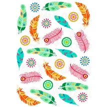 Mintás barkácsfilc - madártollak