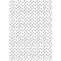 Mintás barkácsfilc - fehér alapon szürke csillagok