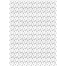 Mintás barkácsfilc - fehér alapon szürke szívek