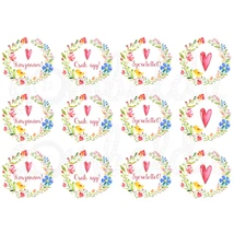 Mintás barkácsfilc - feliratos szíves koszorúk Mintás barkácsfilc - feliratos szíves koszorúk