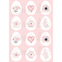 Mintás barkácsfilc - festett pasztell tojások Mintás barkácsfilc - festett pasztell tojások