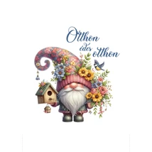 Mintás barkácsfilc - festett manók hímzőkeretbe - Otthon édes otthon