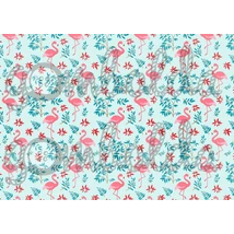 Mintás barkácsfilc - flamingók kicsiben