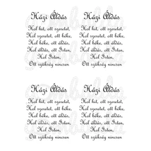 Mintás barkácsfilc - Házi Áldás 4-es - klasszikus