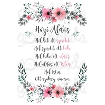 Mintás barkácsfilc - Házi Áldás - virágos Mintás barkácsfilc - Házi Áldás - virágos