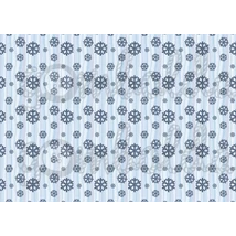 Mintás barkácsfilc - kék hópihék Mintás barkácsfilc - kék hópihék