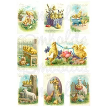 Mintás barkácsfilc - húsvéti üdvözletek csibékkel