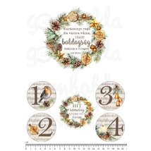 Mintás barkácsfilc - tradicionális karácsony - adventi szett Mintás barkácsfilc - tradicionális karácsony - adventi szett