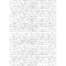 Mintás barkácsfilc - régi kézírás fehér alapon