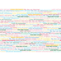 Mintás barkácsfilc - Boldog Születésnapot feliratok