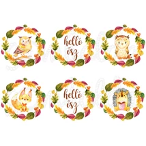 Mintás barkácsfilc - helló ősz - nagy