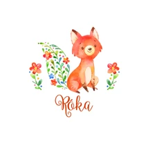 Mintás barkácsfilc - Hello Spring - róka