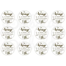 Mintás barkácsfilc - A könyv a lélek orvossága - barna