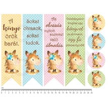 Mintás barkácsfilc - könyvjelző - Farm - Paci Mintás barkácsfilc - könyvjelző - Farm - Paci