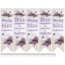 Mintás barkácsfilc - motivációs könyvjelző - levendula Mintás barkácsfilc - motivációs könyvjelző - levendula