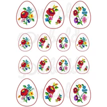 Mintás barkácsfilc - tojások kalocsai mintával Mintás barkácsfilc - tojások kalocsai mintával