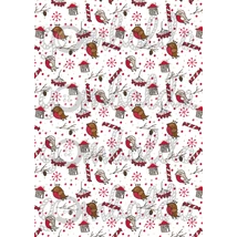 Mintás barkácsfilc - havas madárkák piciben Mintás barkácsfilc - havas madárkák piciben