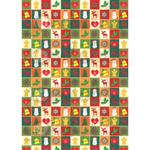 Mintás barkácsfilc - karácsonyi patchwork Mintás barkácsfilc - karácsonyi patchwork