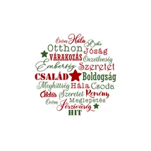 Mintás barkácsfilc - karácsonyi feliratok - hímzőkeretbe Mintás barkácsfilc - karácsonyi feliratok - hímzőkeretbe