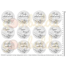 Mintás barkácsfilc - kegyeleti körök - kicsi