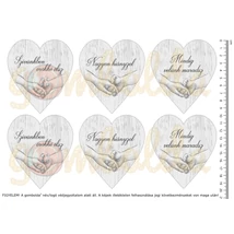 Mintás barkácsfilc - kegyeleti szívek Mintás barkácsfilc - kegyeleti szívek