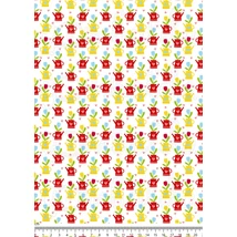 Mintás barkácsfilc - kerti törpék - locsolókannák