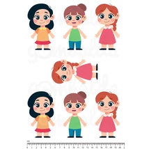 Mintás barkácsfilc - kislányok