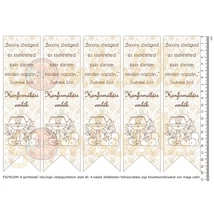 Mintás barkácsfilc - könyvjelző - Konfirmálási emlék Mintás barkácsfilc - könyvjelző - Konfirmálási emlék