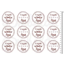 Mintás barkácsfilc - A legjobb Apa - barna bajuszos Mintás barkácsfilc - A legjobb Apa - barna bajuszos