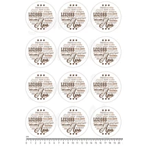 Mintás barkácsfilc - szófelhő - A legjobb Apa - barna 12db Mintás barkácsfilc - szófelhő - A legjobb Apa - barna 12db