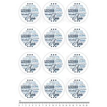 Mintás barkácsfilc - szófelhő - A legjobb Apa - kék 12db