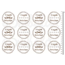 Mintás barkácsfilc - A legjobb Keresztapa - barna bajuszos Mintás barkácsfilc - A legjobb Keresztapa - barna bajuszos