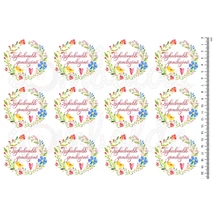 Mintás barkácsfilc - legkedvesebb gondozónő koszorúk