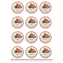 Befőző címke mintás barkácsfilc - szeretettel - mix - 60mm Befőző címke mintás barkácsfilc - szeretettel - mix - 60mm