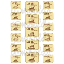 Mintás barkácsfilc - Let It Snow vintage címkék Mintás barkácsfilc - Let It Snow vintage címkék