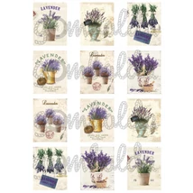 Mintás barkácsfilc - levendulás képek