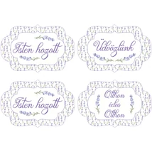 Mintás barkácsfilc - Isten hozott - levendulás