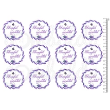 Mintás barkácsfilc - levendula koszorúk - Tihanyból szeretettel