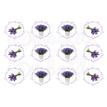 Mintás barkácsfilc - levendulák