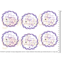 Mintás barkácsfilc - levendula Provence koszorú - Anya Te vagy a Világ