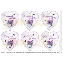 Mintás barkácsfilc - levendula Provence - Menyemnek szeretettel