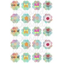 Mintás barkácsfilc - Love pillangók virágok Mintás barkácsfilc - Love pillangók virágok