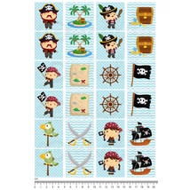 Mintás barkácsfilc - 2mm vastag memória játék alap - kalózok