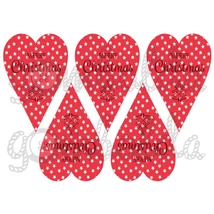 Mintás barkácsfilc - csillagos Merry Christmas piros szívekben Mintás barkácsfilc - csillagos Merry Christmas piros szívekben